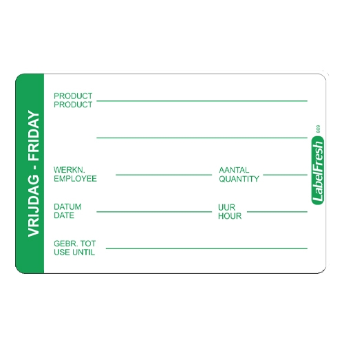 abelfresh pro 500 labels vrijdag friday