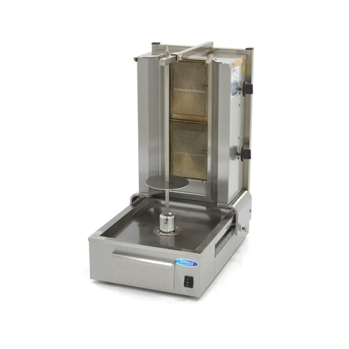 hoarma grill op gas afm 406x58x803cm voor 20kg vlees maxima