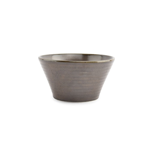 om diam 15cm hgt 8cm conisch zwart line f2d