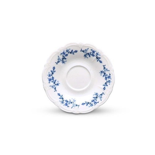 okkaschotel diam 14cm blauw flower retro bonbistro