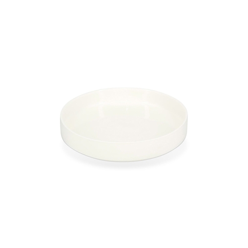 om diam 24cm hgt 4cm white gravure chic