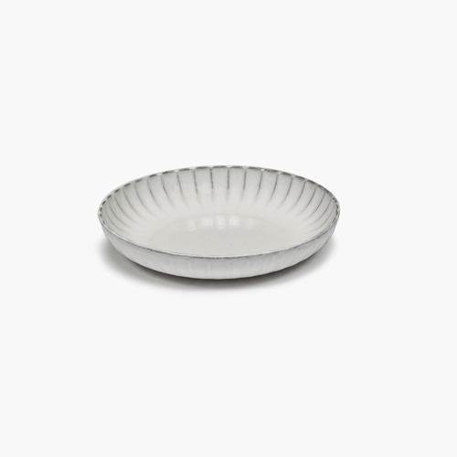 iep bord diam 21cm h4cm kleur wit inku tableware sergio herman serax