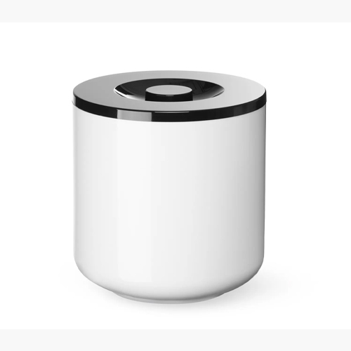 jsblokjesemmer dubbelwandig diam 19cm hg 20cm inh 5ltr polystyreen wit