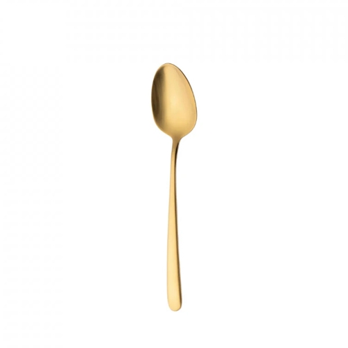 unch dessertlepel model ibiza satin gold sola 18 0