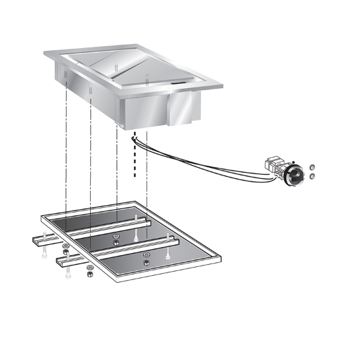 akplaat electrisch afm 425x60cm hgt 18cm fte40dc mareno